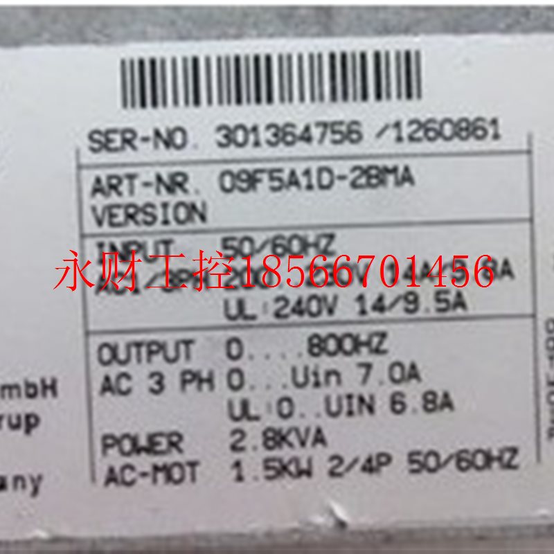 议价F5 科比 09F5A1D-2BMA 一台重量2·6公斤 在2-5￥