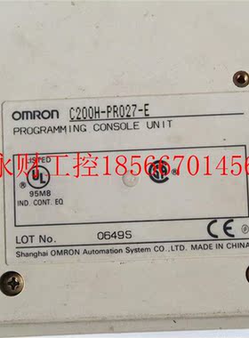 议价工控自动设备OMZKERON欧姆龙 手编P器 C200H-R0实27-E 现物￥