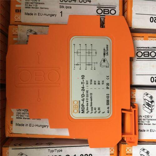 议价德国OBO欧宝防雷器5098413信号防雷器MDP-4 D-5-T-10原装全￥