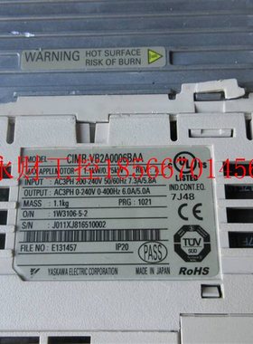 议价 YASKAWA/安川 CIMR-VB2A0006BAA￥