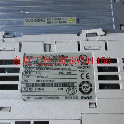 议价 YASKAWA/安川 CIMR-VB2A0006BAA￥