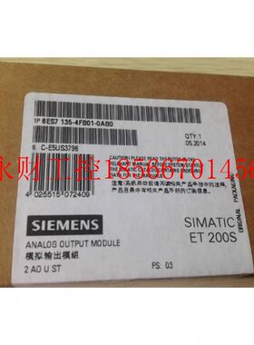 议价6ES7135-4FB01-0AB0 ET200S模拟量模块2AO 6ES7 135-4FBO1-￥