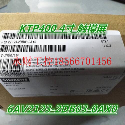 议价6AV2123-2DB03-0AX0KTP400触摸屏4寸6AV2123-2DBO3-OAXO现￥