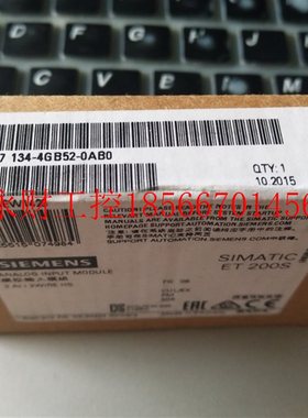 议价6ES7134-4GB52-0AB0,6ES7 134-4GB52-0AB0全新原装没开封 ￥