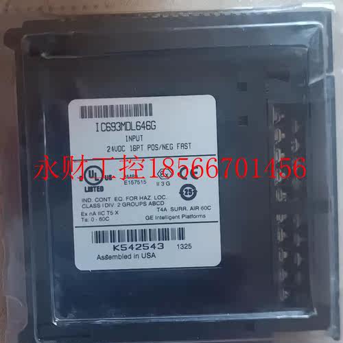 议价IC693MDL646G没开封美国ge模块￥