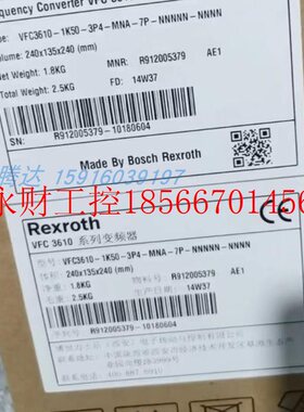 议价R912005379全新力士乐变频器 VFC3610-1K50--3P4-MNA-7P-NN￥