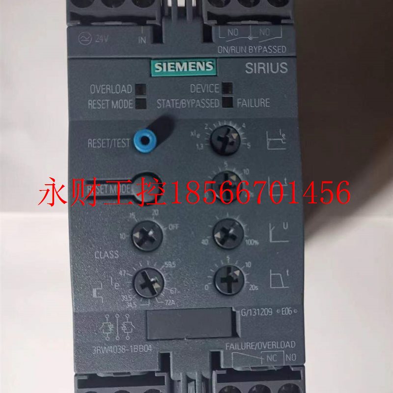 议价3RW4047-1BB04 SIRIUS软起动器 S3106A,55kW/400V 3RW4O47￥