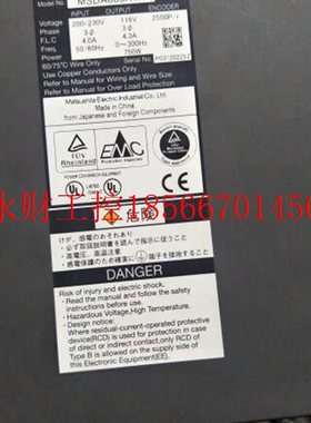 议价下1伺服驱动器MSD4A083AA/MSDA0431A/MSDA03D1A MSDA083A1X￥