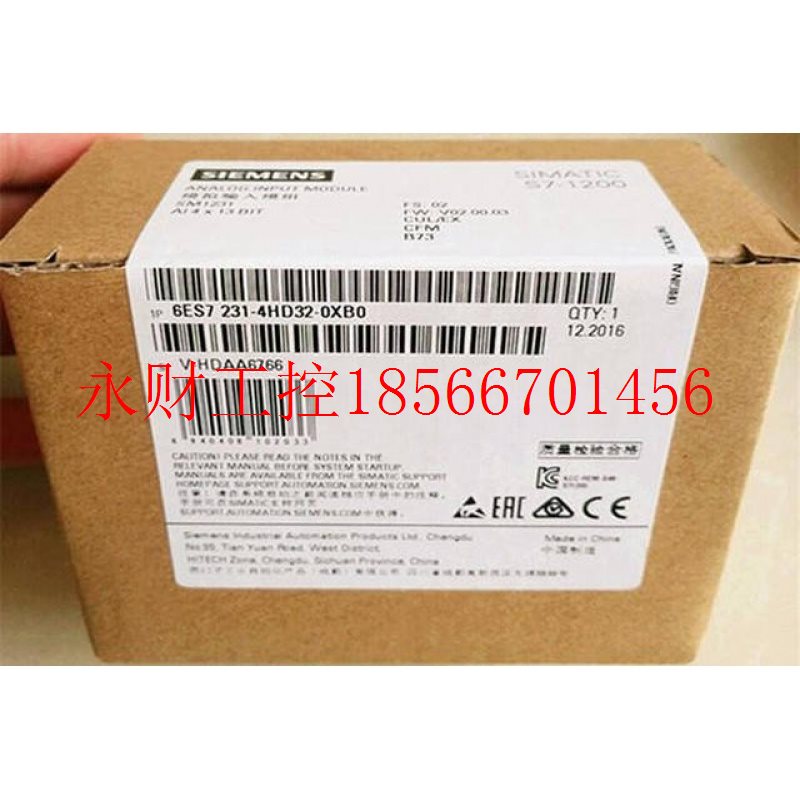 议价6ES7231-4HD32-0XB0S7-1200SM1231PLC模块6ES72314HD320XB0￥
