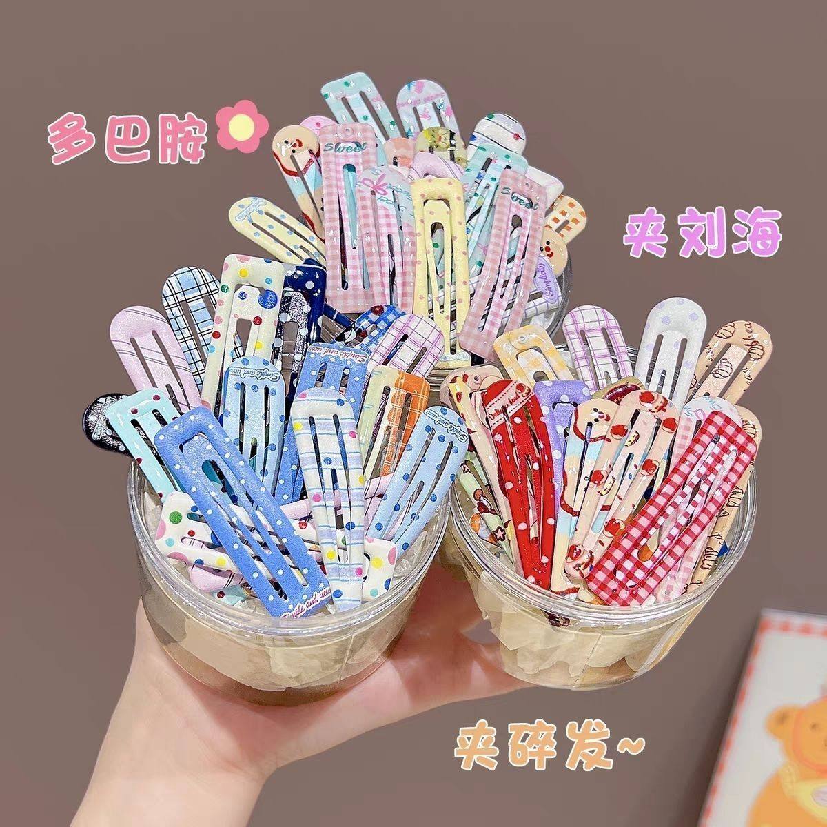 彩色线条BB夹碎发夹女童发饰