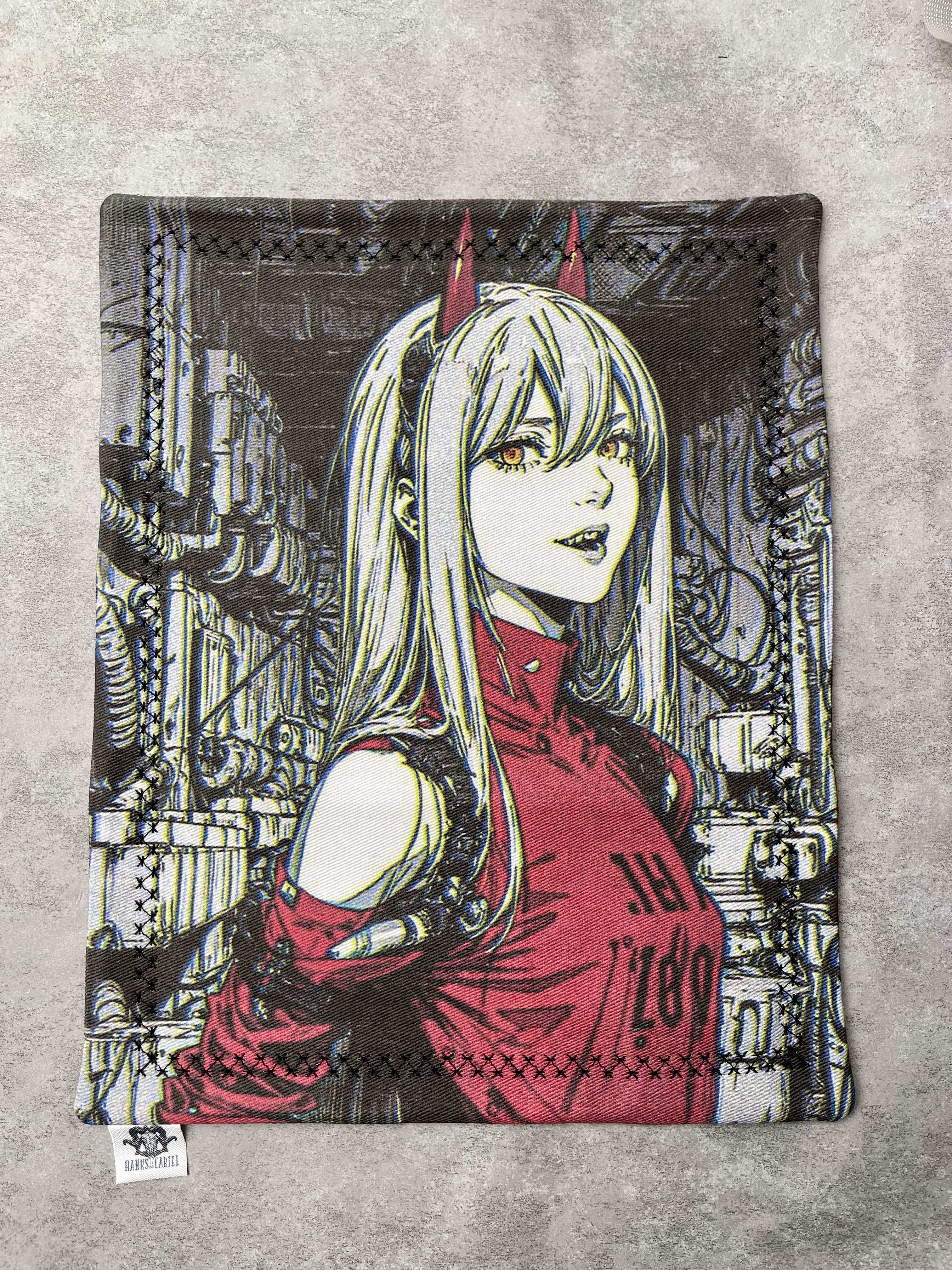 塞尔维亚进口手工刀帕 手帕 纯棉绒布 电锯人帕瓦 power 动漫少女