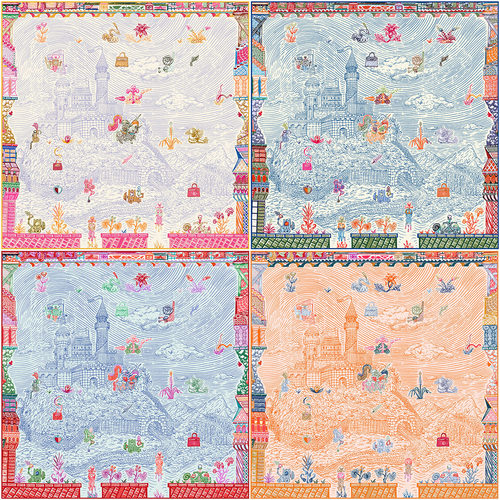 真丝围巾女春秋新款丝巾方巾领巾