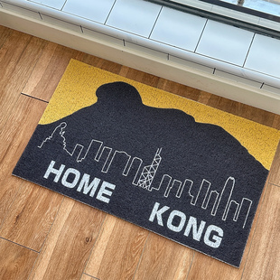 金毛玲原创｜狮子山地毯香港HOMEKONG入户丝圈门垫港式地垫毯防滑