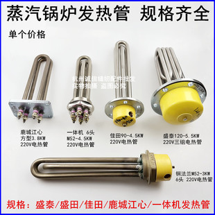 蒸汽发生器加热管盛泰锅炉4千瓦发热管220V江心90MM法兰盘电热管