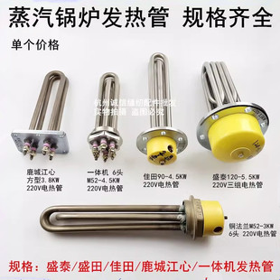 蒸汽发生器加热管盛泰锅炉4千瓦发热管220V江心90MM法兰盘电热管