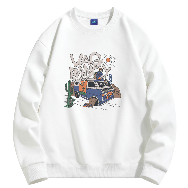 春秋套头圆领卫衣男韩版潮男圆领运动卫衣男士学生外套-30BW3619