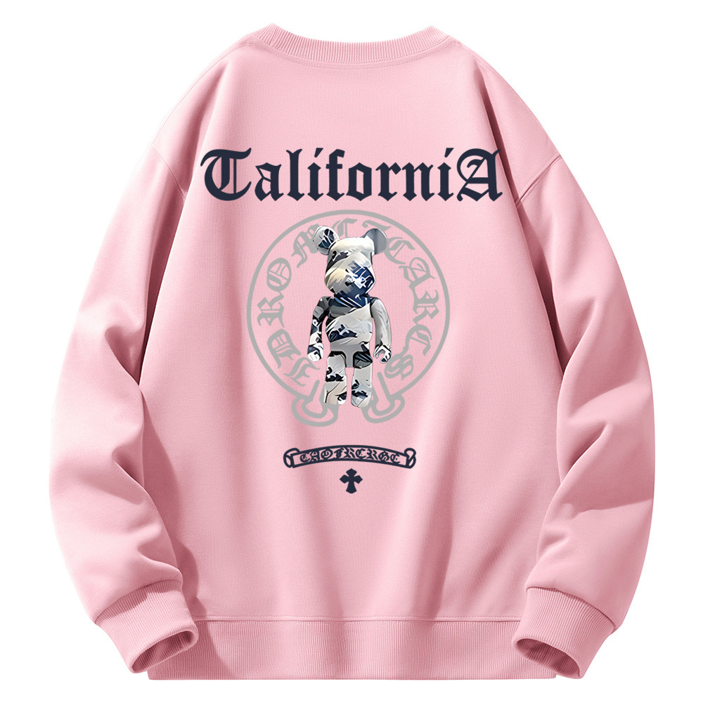 2024复合面料新款男士长袖卫衣男