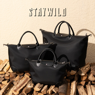 尼龙单肩手提斜挎包男通勤旅行袋 我不是珑 STAYWILD 恶搞