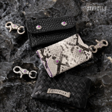 STAYWILD 蛇纹豹纹PU皮真皮卡包小皮夹休闲腰头挂链零钱收纳包