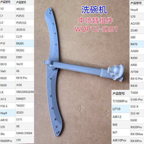 洗碗机配件WQP12-5201中喷臂组件