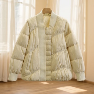 【度】90鸭绒！气质简约风显瘦保暖羽绒服007品牌折扣店25冬外套