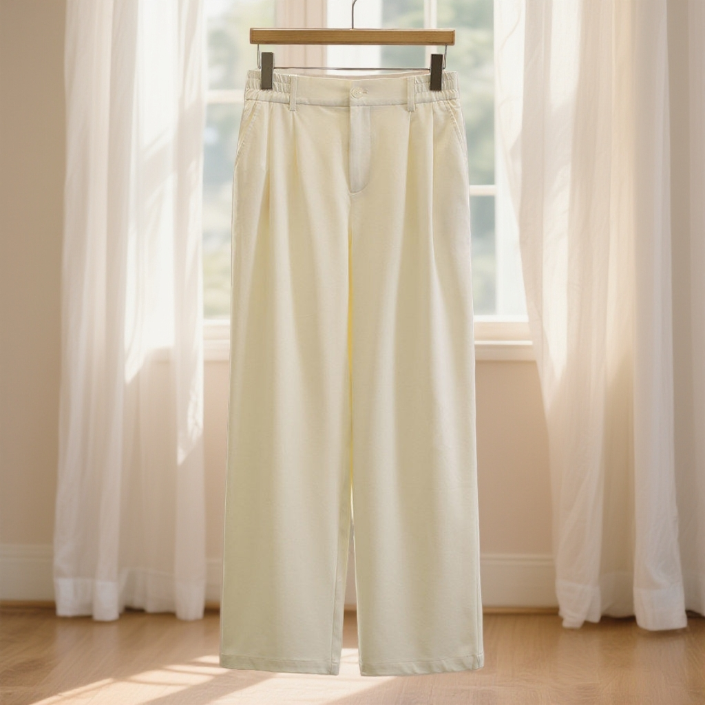 专柜价469【优】松紧腰简约阔腿显瘦休闲裤专柜正品25冬百搭长裤,女装/女士精品,休闲裤,淘宝优惠券,粉丝福利购,淘宝优惠卷