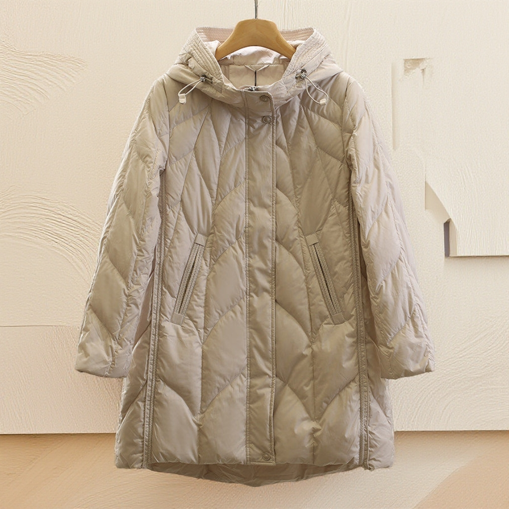 专柜价1799【珂】90鸭绒！时尚连帽宽松显瘦羽绒服25冬新款外套女,女装/女士精品,羽绒服,淘宝优惠券,粉丝福利购,淘宝优惠卷