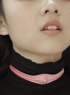 ALLEYES 眼睛设计皮革choker手工项圈手环