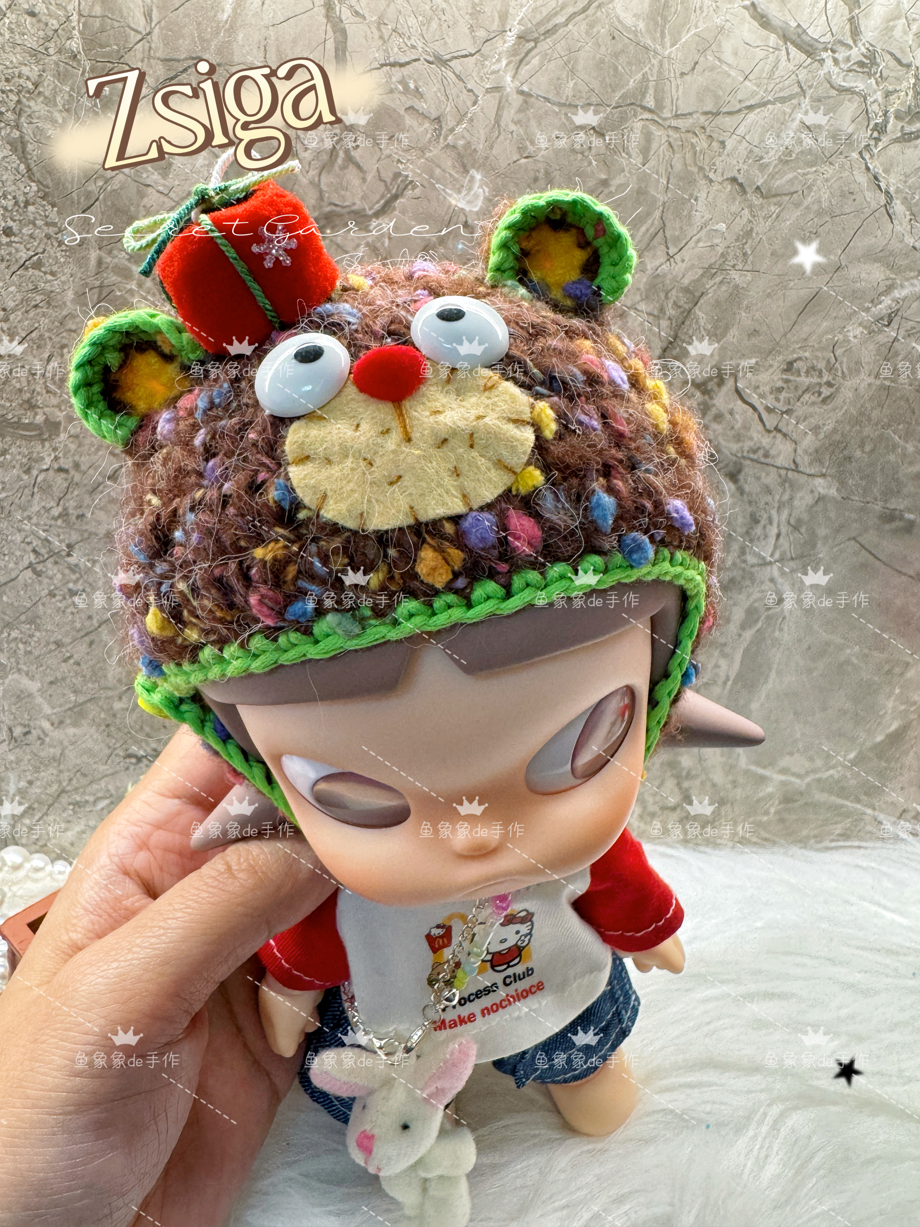 超萌Zsiga嘎子姐向往之处可动人偶穿搭娃衣搭配配饰小熊礼物帽棕