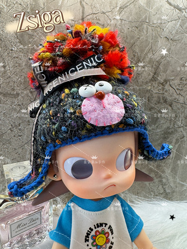 超萌Zsiga嘎子姐可动人偶穿搭娃衣搭配配饰大球球卡通小表情帽子