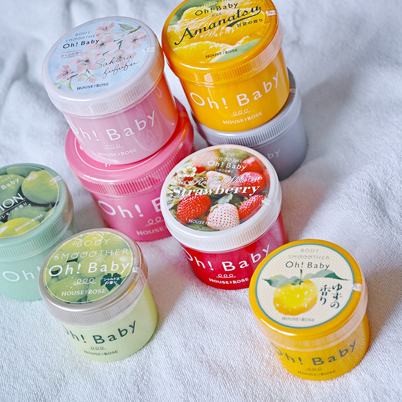日本COSME大赏 HouseofRose OH!BABY去角质磨砂膏身体霜身体啫哩