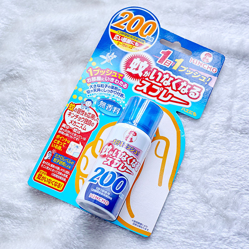 日本 kincho 金鸟 超强效防蚊驱蚊喷雾 12小时长效维持 200日