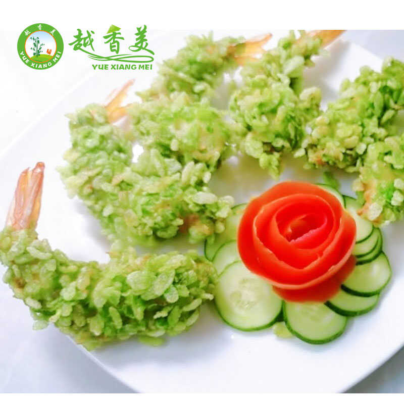 越南小吃稻花虾春卷越母娘高颜值