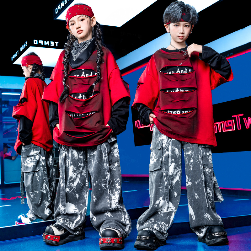 街舞儿童潮服hiphop架子鼓爵士舞
