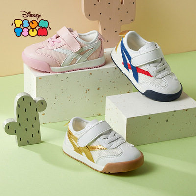 迪士尼童鞋 卡通宝宝运动鞋 女童软底单鞋 男童学步鞋 儿童防滑鞋