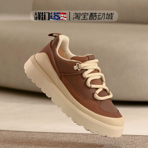 UGG 男女同款 Heritage Utility 厚底粗鞋带百搭增高运动休闲鞋