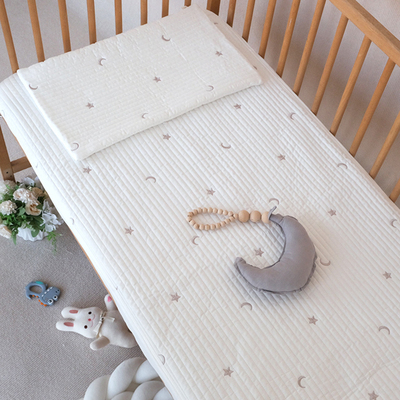 婴儿纯棉床笠新生儿软席夹棉加厚