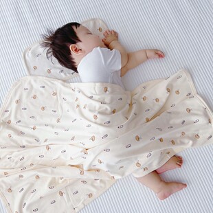 抱被包裹巾 薄款 推车毯针织棉双层 宝宝空调被纯棉四季 新生儿盖毯