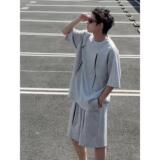 1506-1/TTZ011/P69短袖t恤短裤套装男生夏季，男装牛仔裤，星座1506-1