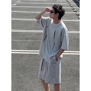 1506-1/TTZ011/P69短袖t恤短裤套装男生夏季图片