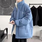 1506/M2061/P64冬季加绒加厚面包服新款潮流日系简约棉衣外套4，男装棉衣，星座1506-1