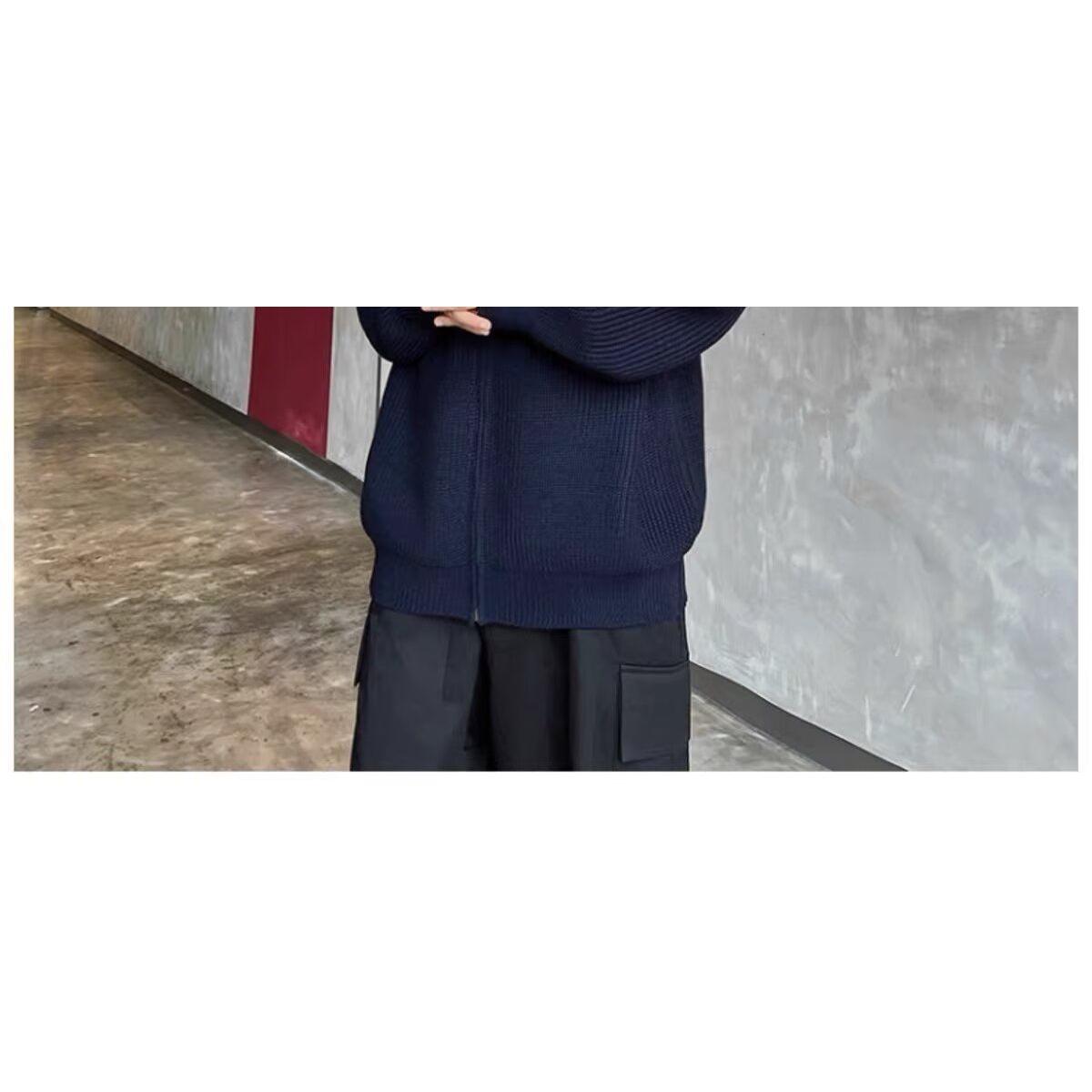 1506-1/MM2201/P54美式街头做旧条纹短款毛衣慵懒高级感,男装针织衫/毛衣,星座1506-1