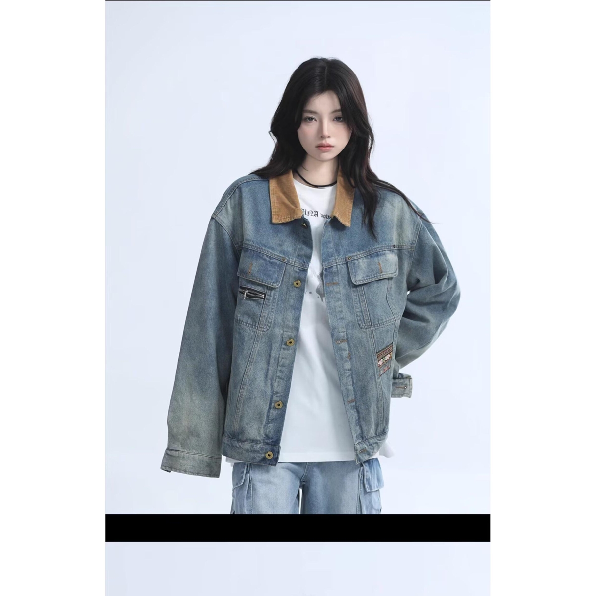 1506-1/J26071/P72秋季新款复古牛仔外套宽松潮流潮牌，男装工装外套，星座1506-1