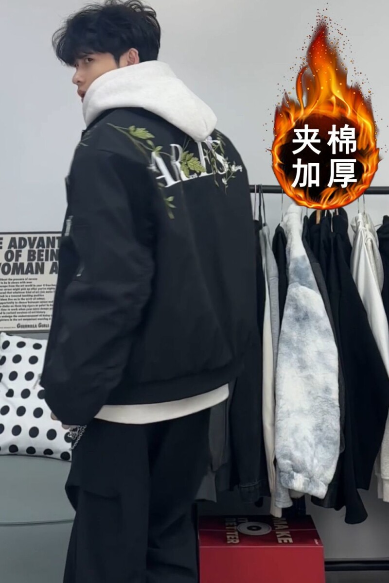 1506/MSS8541/P63美式复古秋冬款夹克潮牌棒球男女情侣外套1,男装夹克,星座1506-1