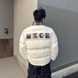 1506/MJK1011/P72假两件美式复古格子拼接刺绣棉衣面包服2，男装棉衣，星座1506-1
