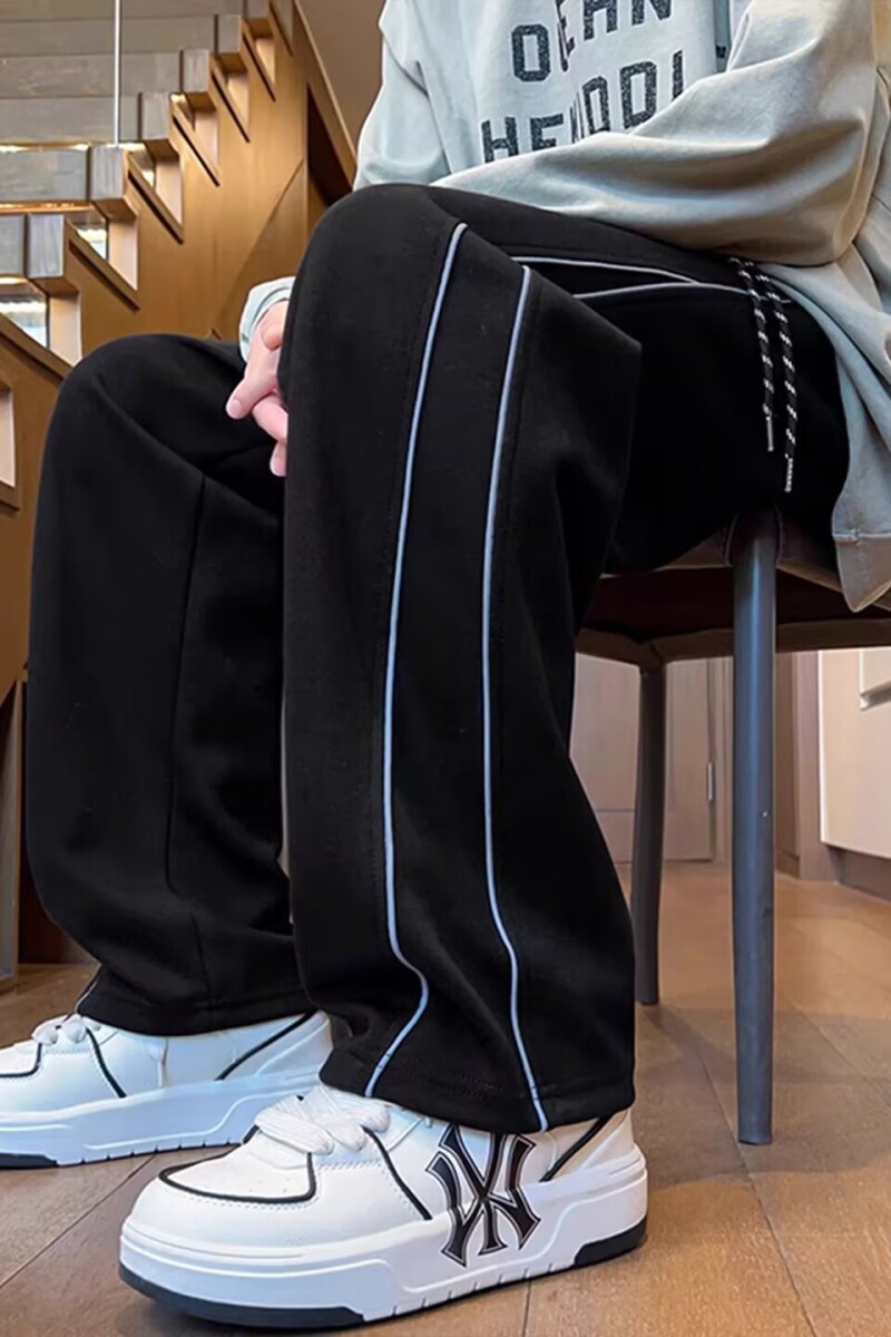 1506/KK156加绒1/P33秋冬新品加绒加厚美式高街阔腿休闲裤子2,男装卫衣,星座1506-1