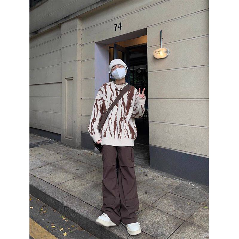 1506/MX0301/P54高级感潮牌毛衣新款秋冬季慵懒宽松针织衫1,男装针织衫/毛衣,星座1506-1
