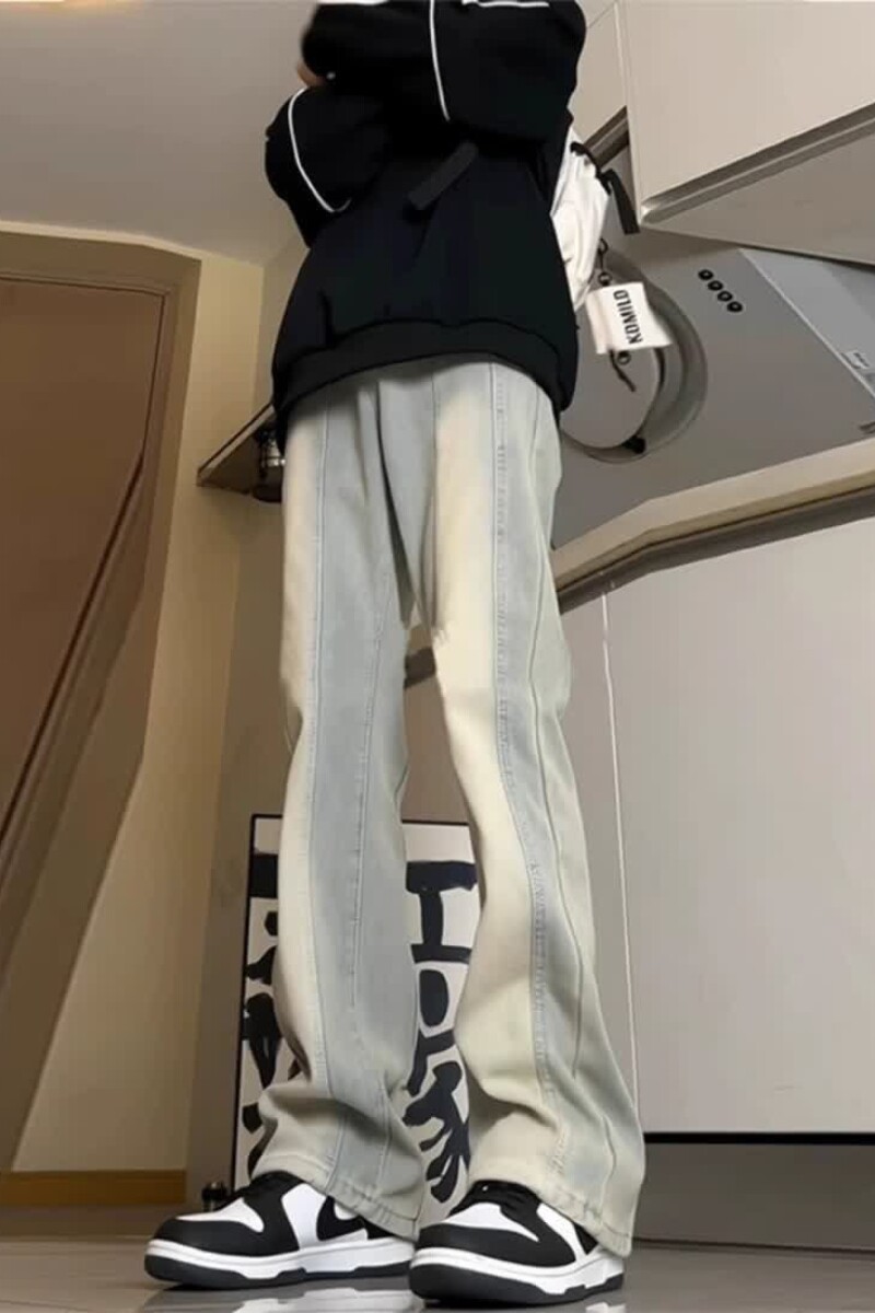 1506-1/K20091/P41黄泥色渐变牛仔裤男款喇裤,男装牛仔裤,星座1506-1