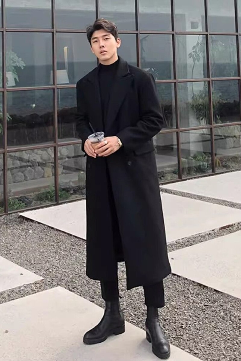 1506/FW171/94毛呢大衣男过膝秋冬风衣韩版英伦风高级感长款1,男装风衣,星座1506-1