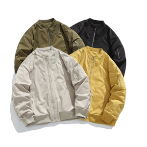 1506-1/M312/P85棒球服男款秋冬季立领飞行员保暖棉衣外套4图片